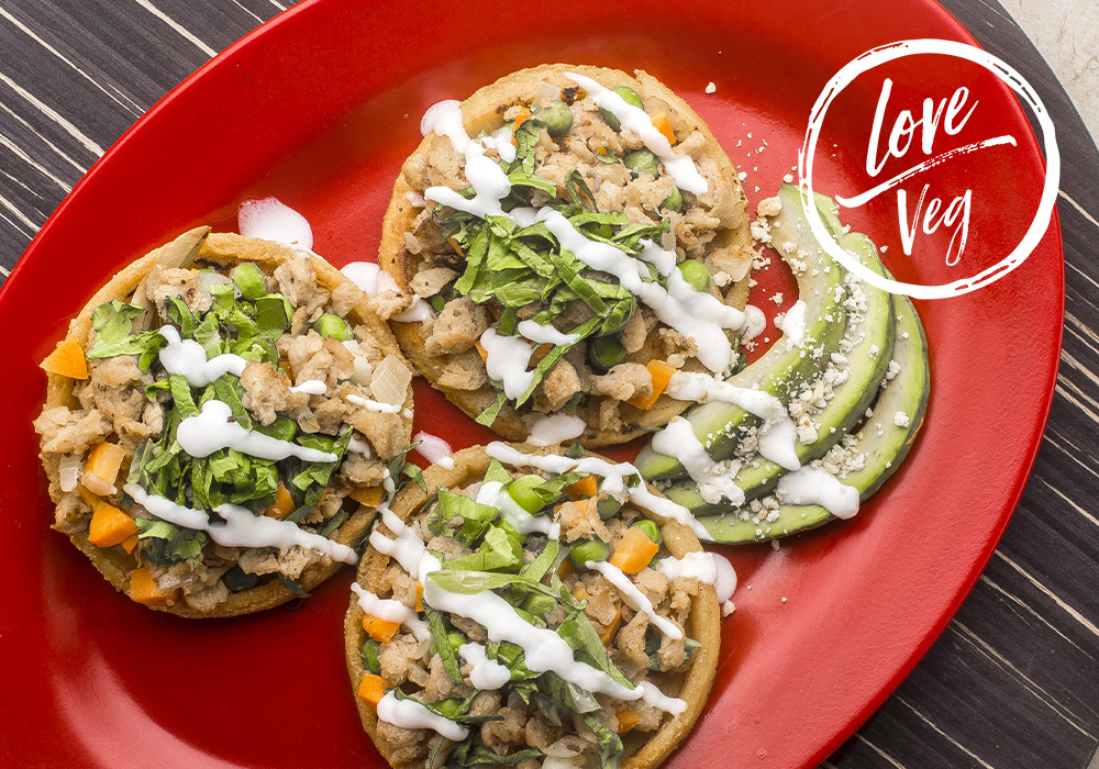 Sopes de Picadillo Veganos | Love Vega México