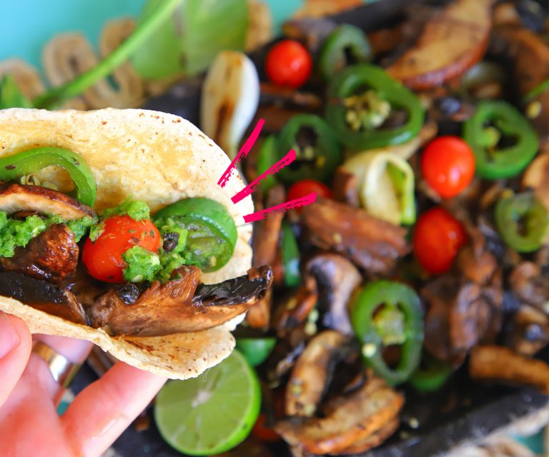 Portobellos a la mexicana Love Veg