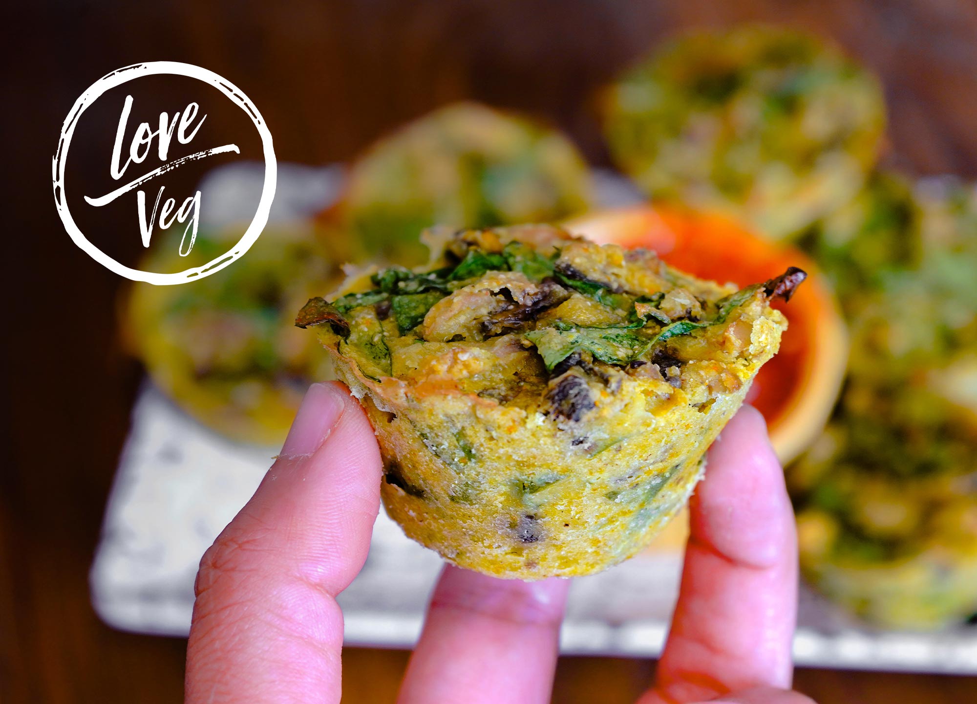 Muffins de Espinacas y Champiñones