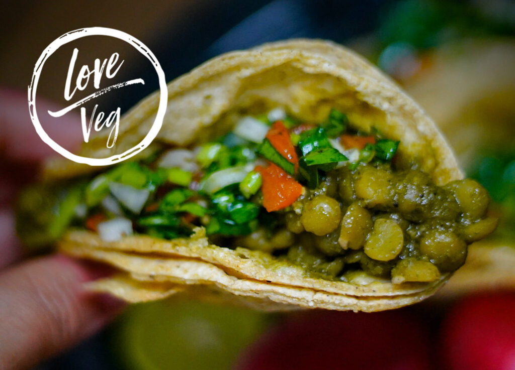 Chorizo verde vegano