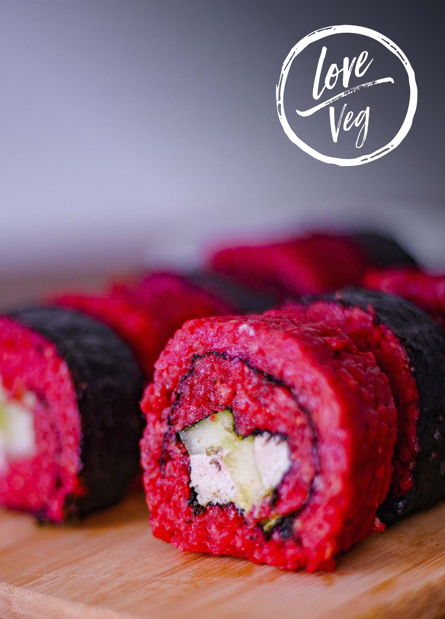 Vegan Red Velvet Sushi | Love Veg