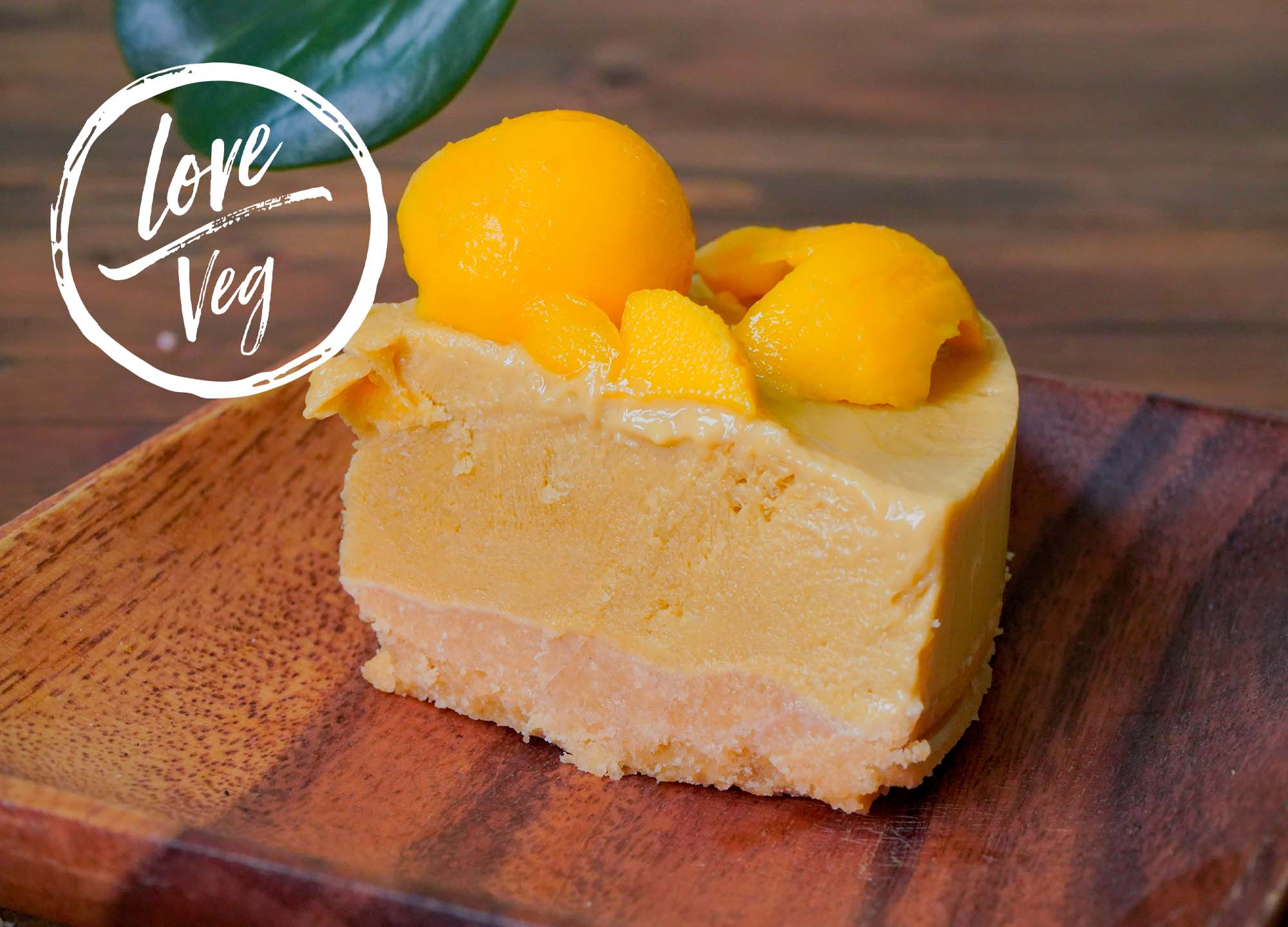 Cheesecake Vegano de Mango | Love Veg