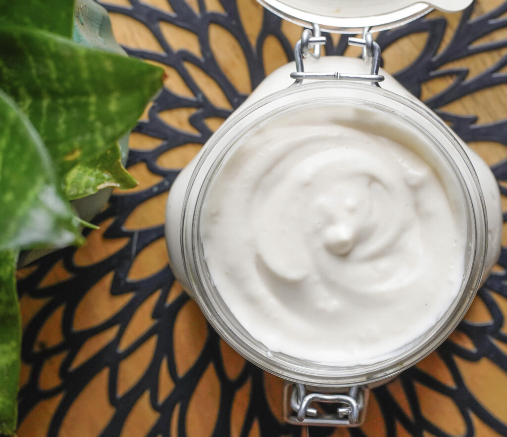 Mayonesa de papa receta de Love Veg México