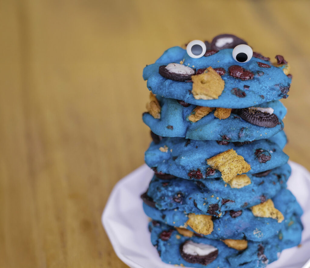 Vegan cookie monster