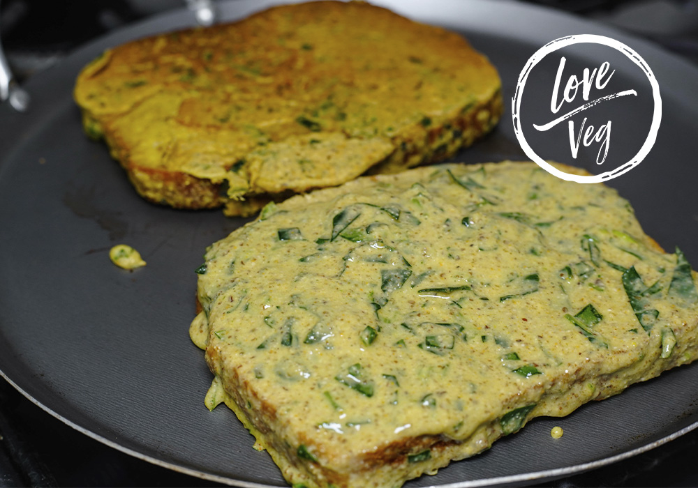 Pan Francés Vegano con Espinacas