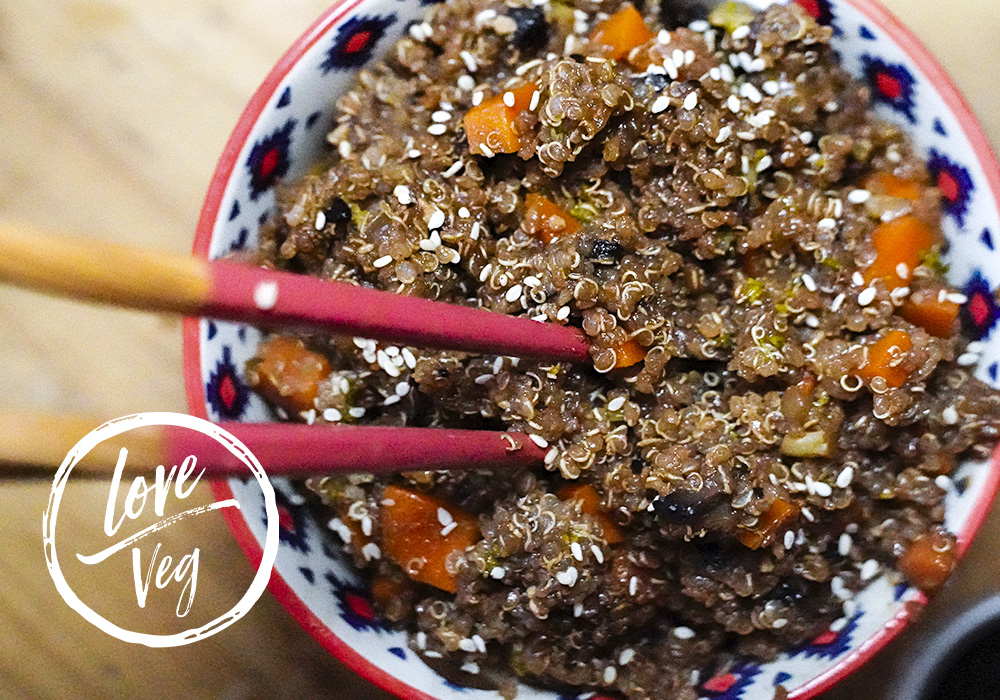 Yakimeshi de Quinoa | Love Veg México