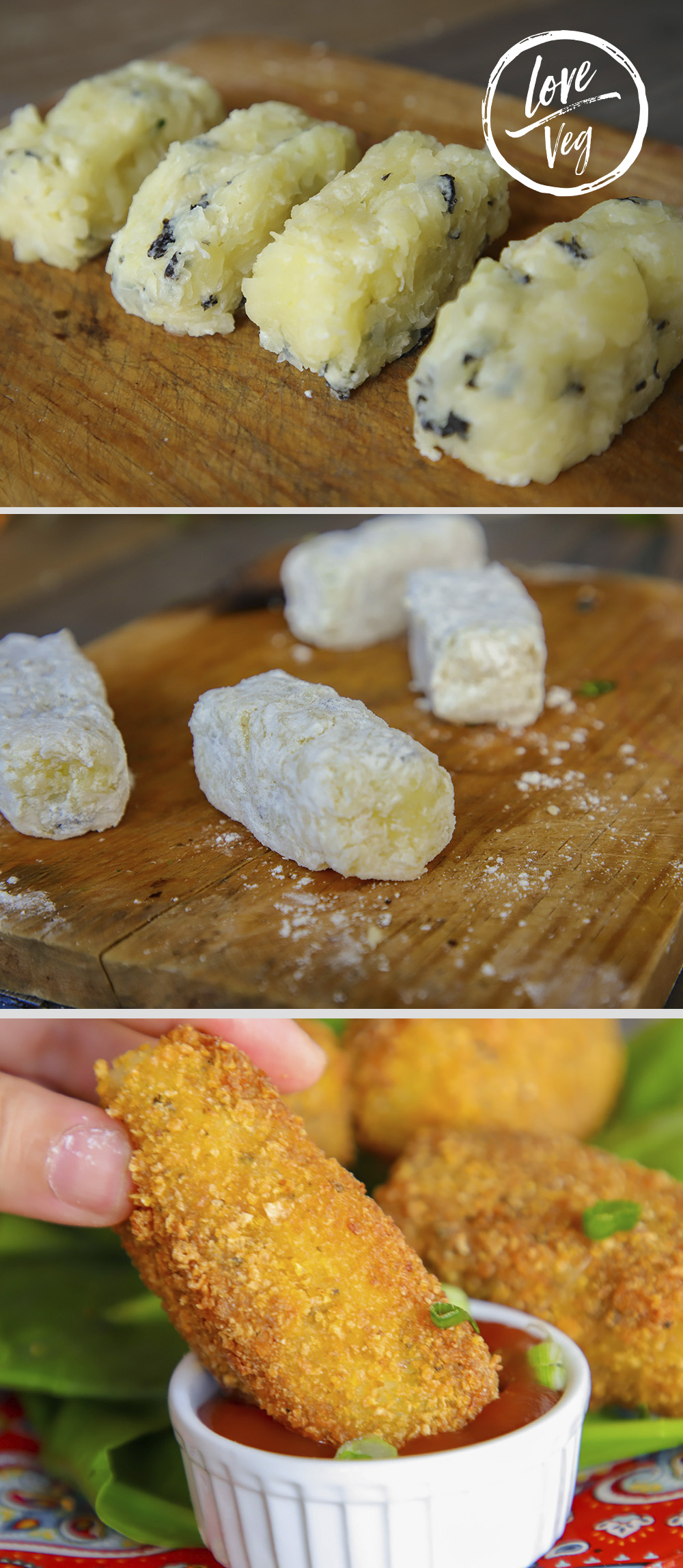 Croquetas de Papa Sabor a Mar | Love Veg México