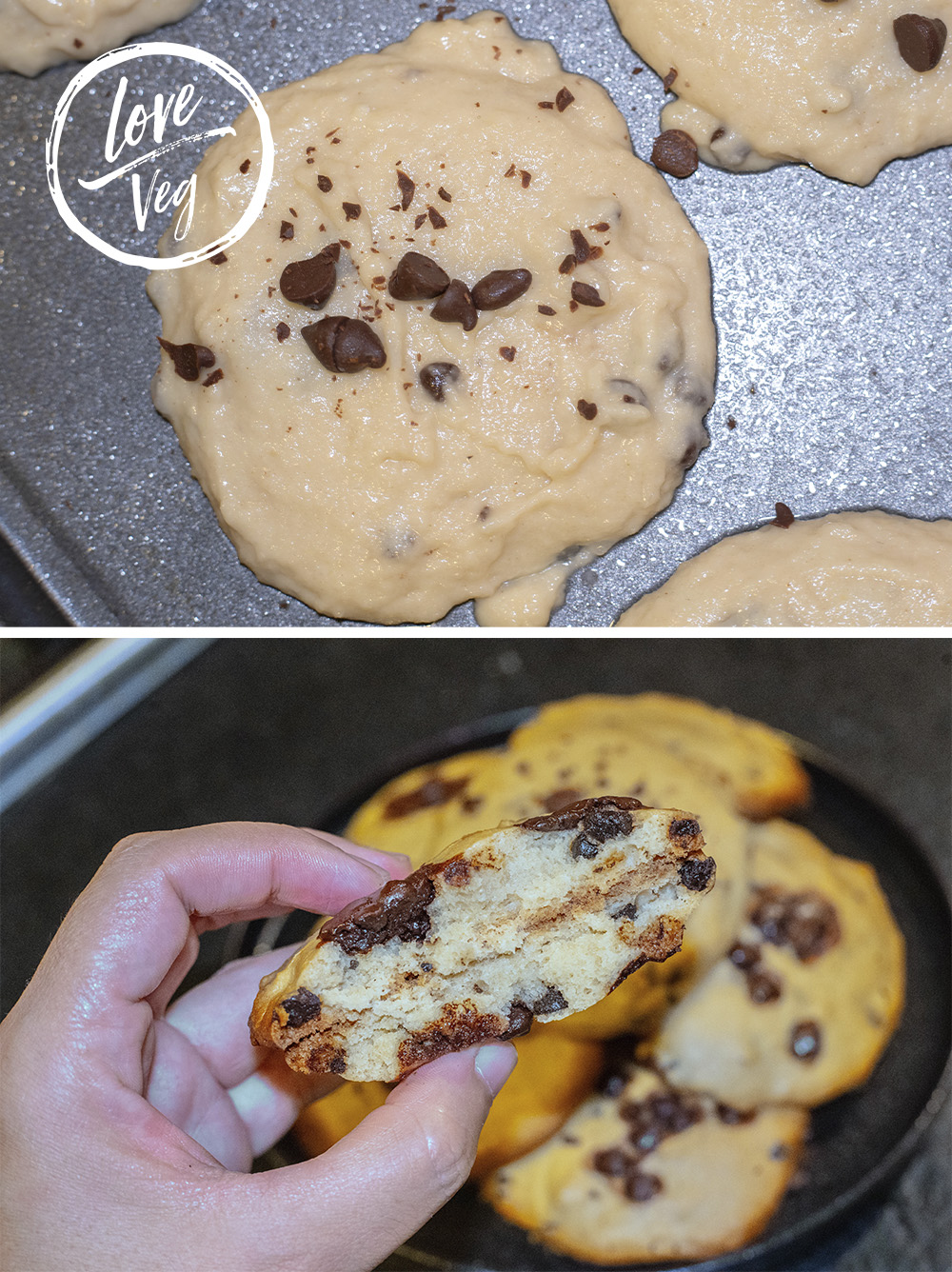Galletas de Garbanzo con Chispas de Chocolate | Love Veg México