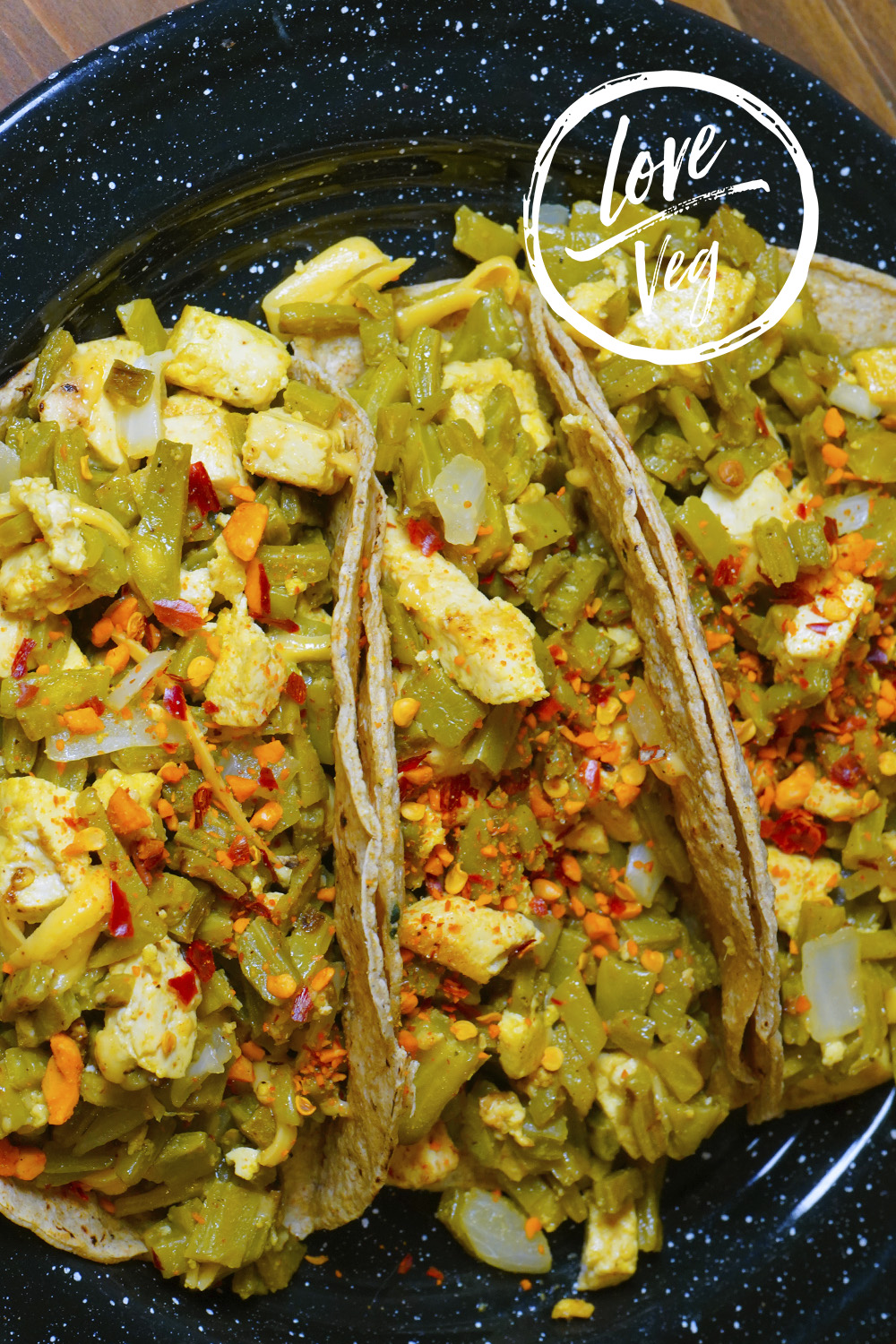 Tacos de Nopales con "No Huevo" | Love Veg México