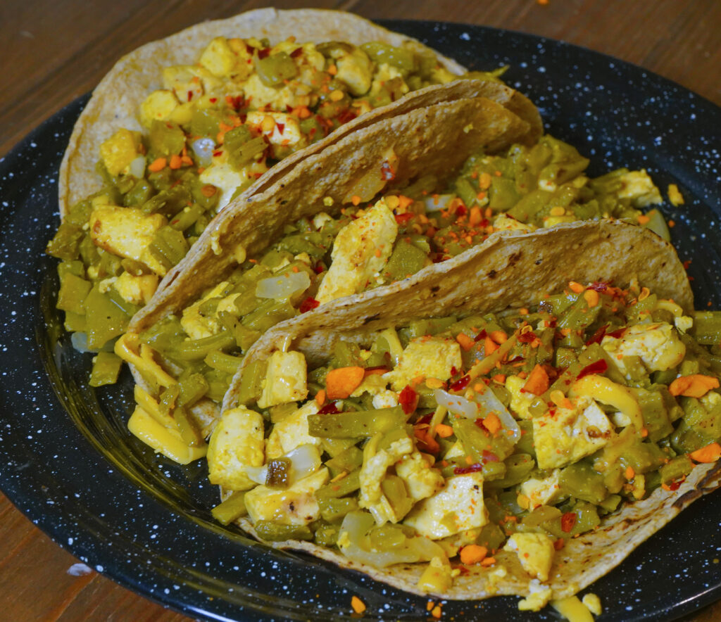 Tacos de Nopales con "No Huevo" | Love Veg México